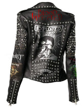 Men Party Wear Patchwork, Bachelor's Gothic Studwork Clothing, Pins Studs Dead Kennedy Jacket, Cow Skin Leather Frankenstein, Brando Jacket,